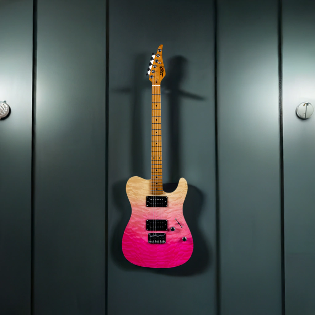 Guitarra Electrica Jet Guitars Jt450 Qtpk Telecaster Hh
