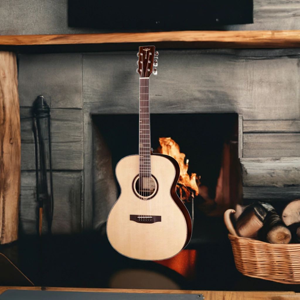 Guitarra Electroacustica Tyma F20 Natural Con Fishman