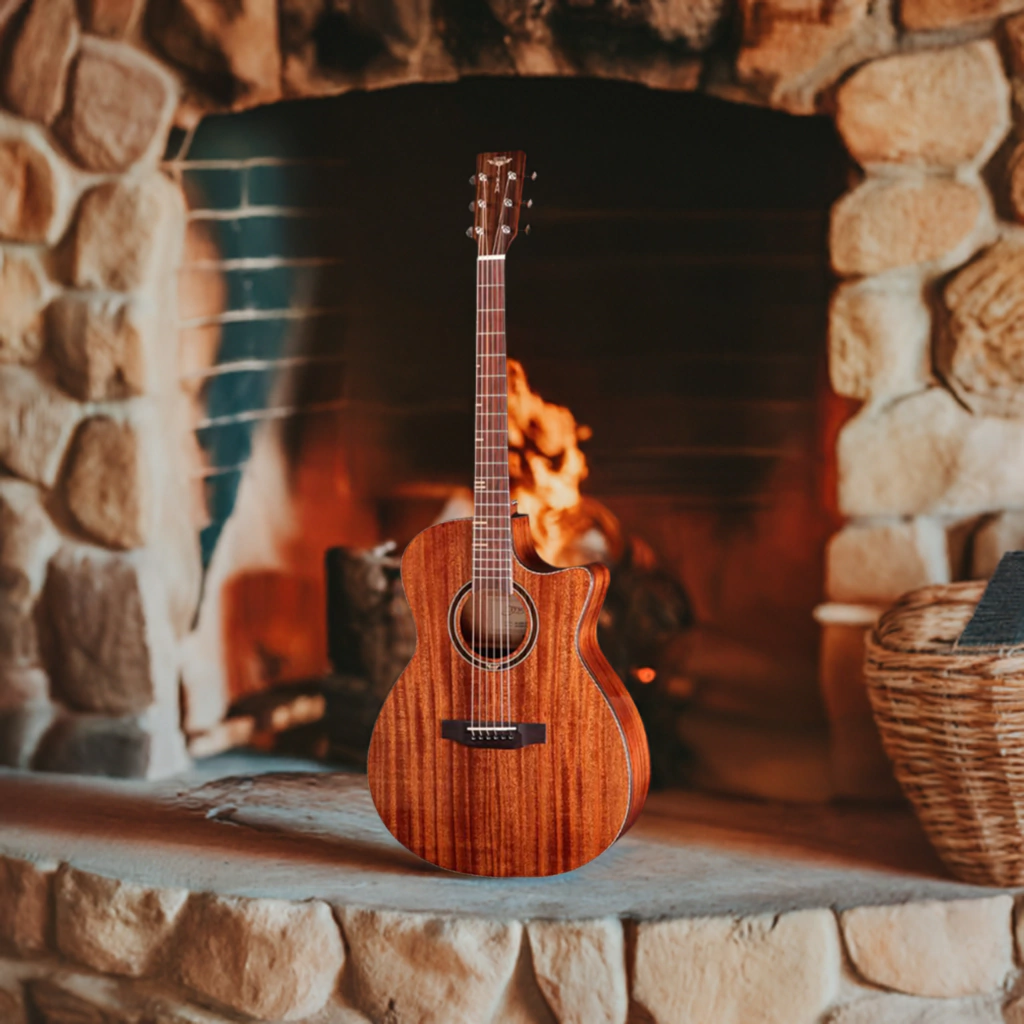 Guitarra Electroacustica Tyma G12M Con Fishman