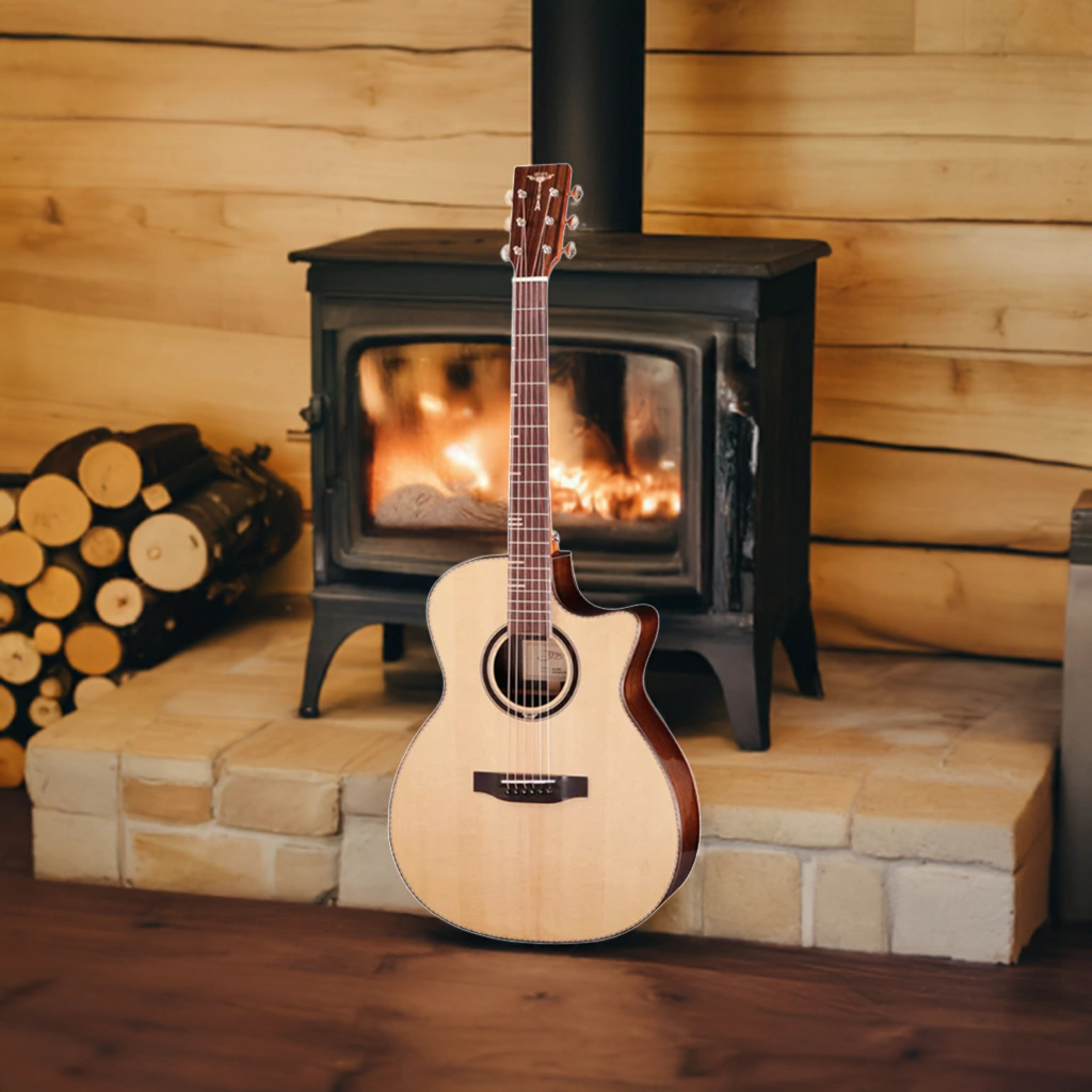 Guitarra Electroacustica Tyma G20S Con Fishman