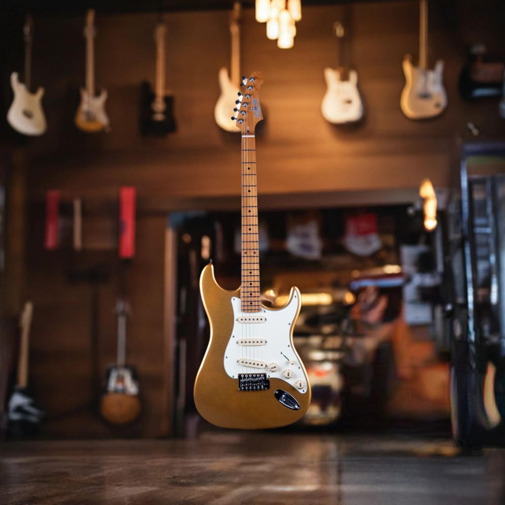 Guitarra Electrica Jet Guitars Js300 Gd Stratocaster Sss