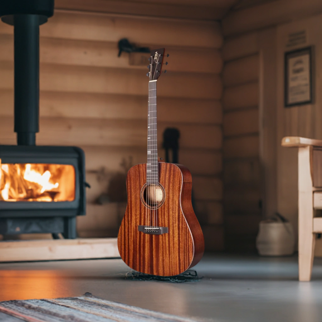 Guitarra Electroacustica Tyma Hd350M Con Fishman