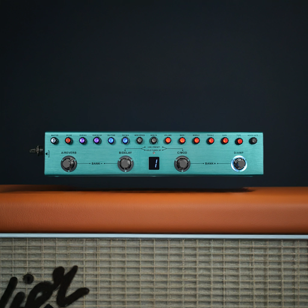 Pedalera Multiefecto M-Vave Tank-G Para Guitarra Audio Usb Irs