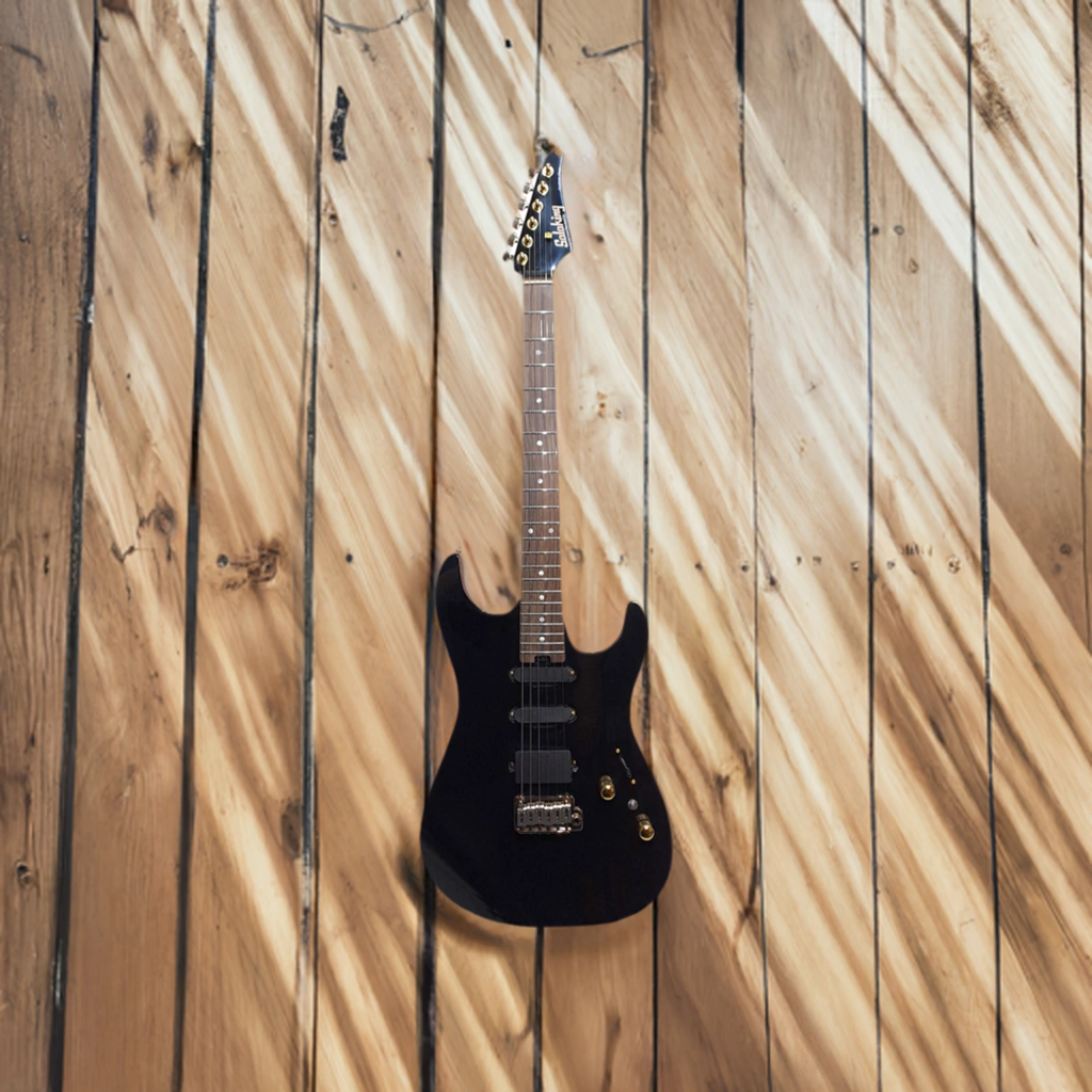 Guitarra Eléctrica Soloking Stratocaster Ms1 Custom 22 Hss Black Beauty Rosewood Fb