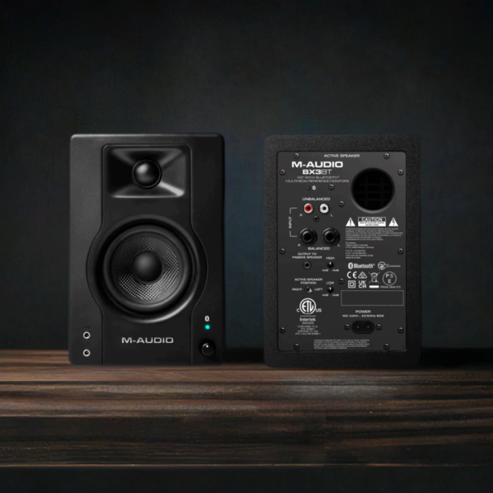 Monitores De Estudio M-Audio Bx3 Bt Bluetooth 120W (Par)