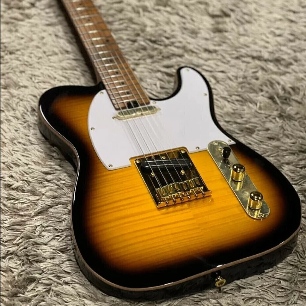 Guitarra Eléctrica Soloking Telecaster Mt1 Fm 22 Hotrail Brown Sunburst