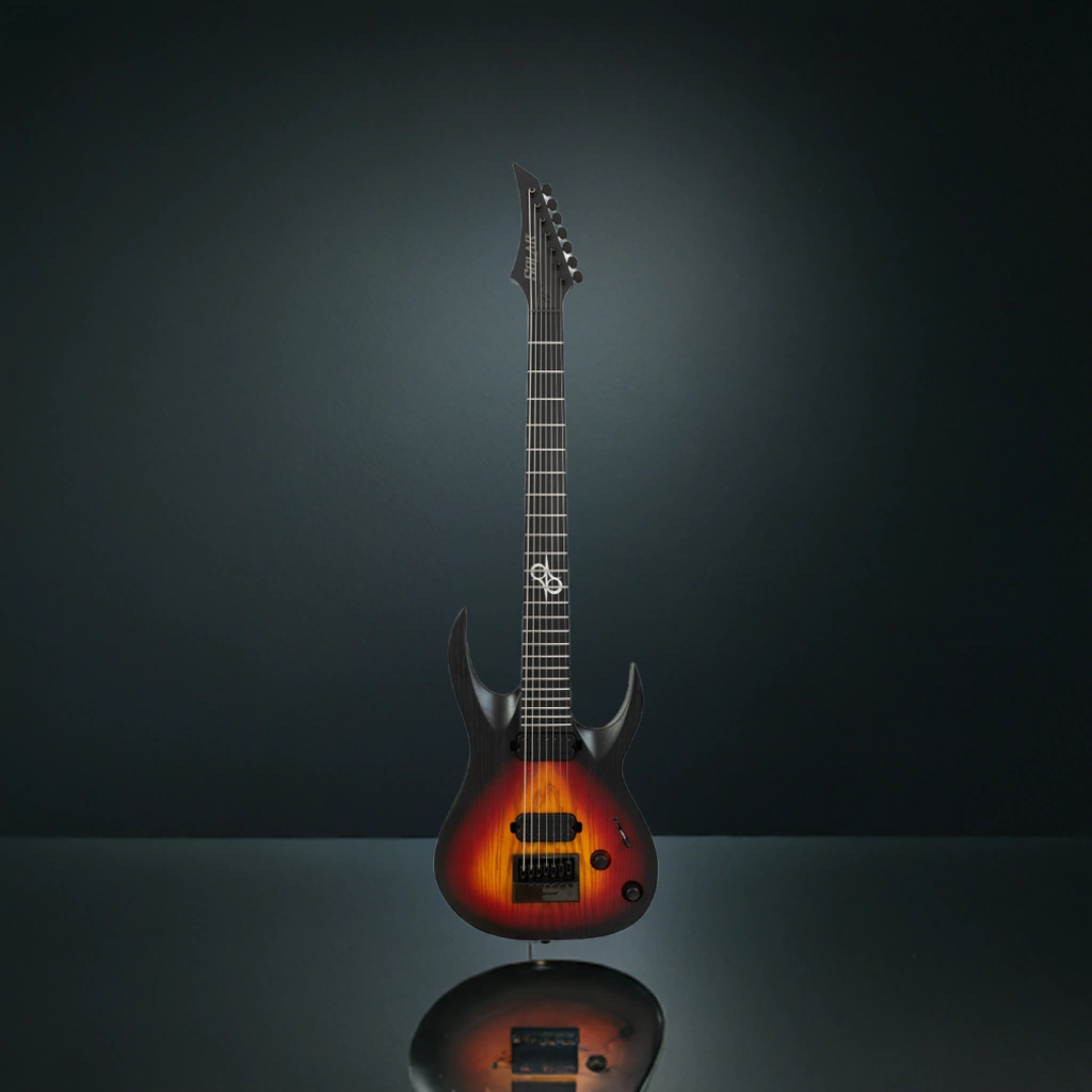Guitarra Electrica Solar A1.7Tbop 29 Tri Burst Open Pore Matte 7 Cuerdas