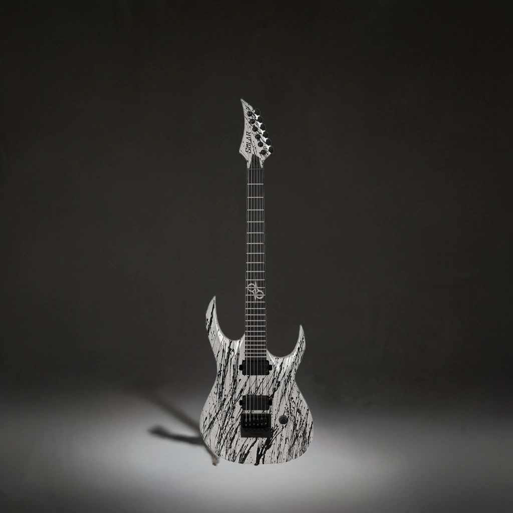 Guitarra Electrica Solar A1.6Sop Canibalismo Silver Open Pore Matte