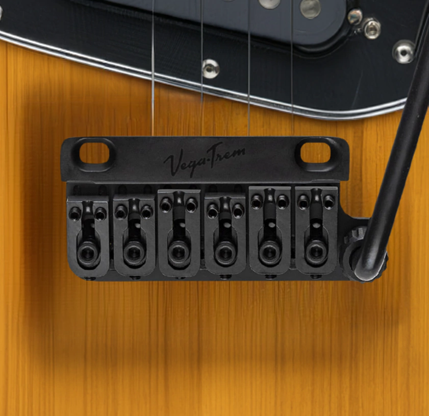 Puente Trémolo Para Guitarra Eléctrica Vegatrem Vt1 Ultra Trem 2 Pivotes (Black)