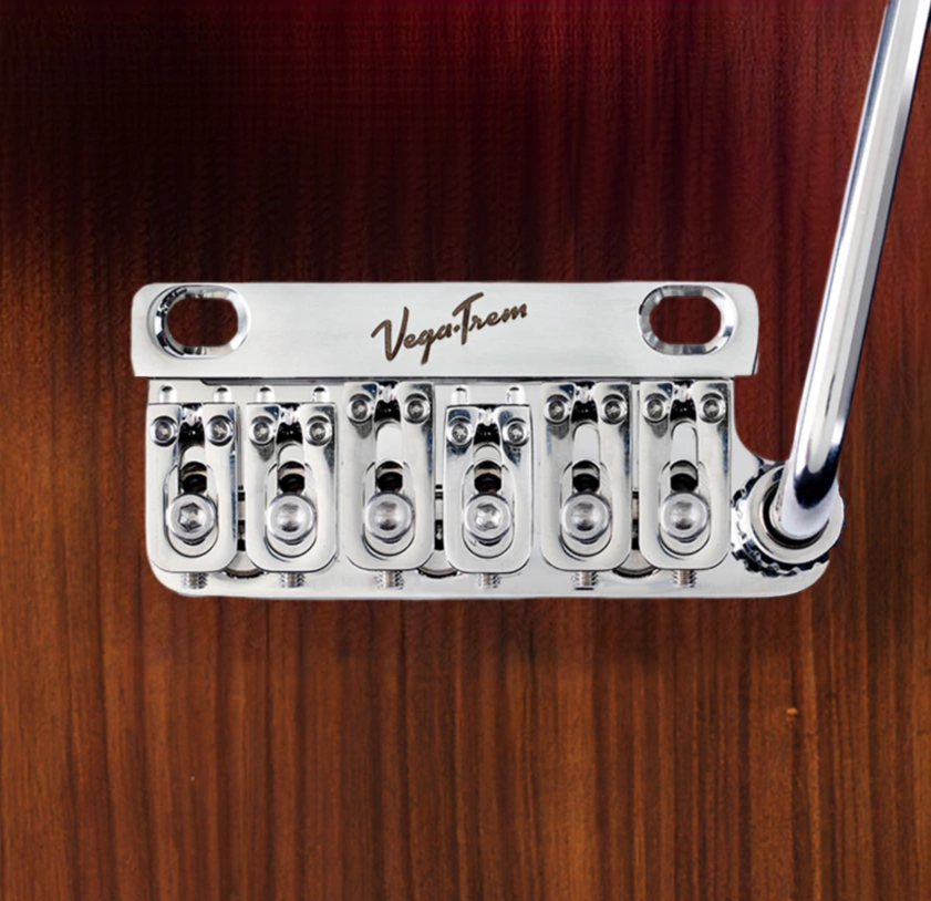 Puente Trémolo Para Guitarra Eléctrica Vegatrem Vt1 Ultra Trem 2 Pivotes (Brillante)