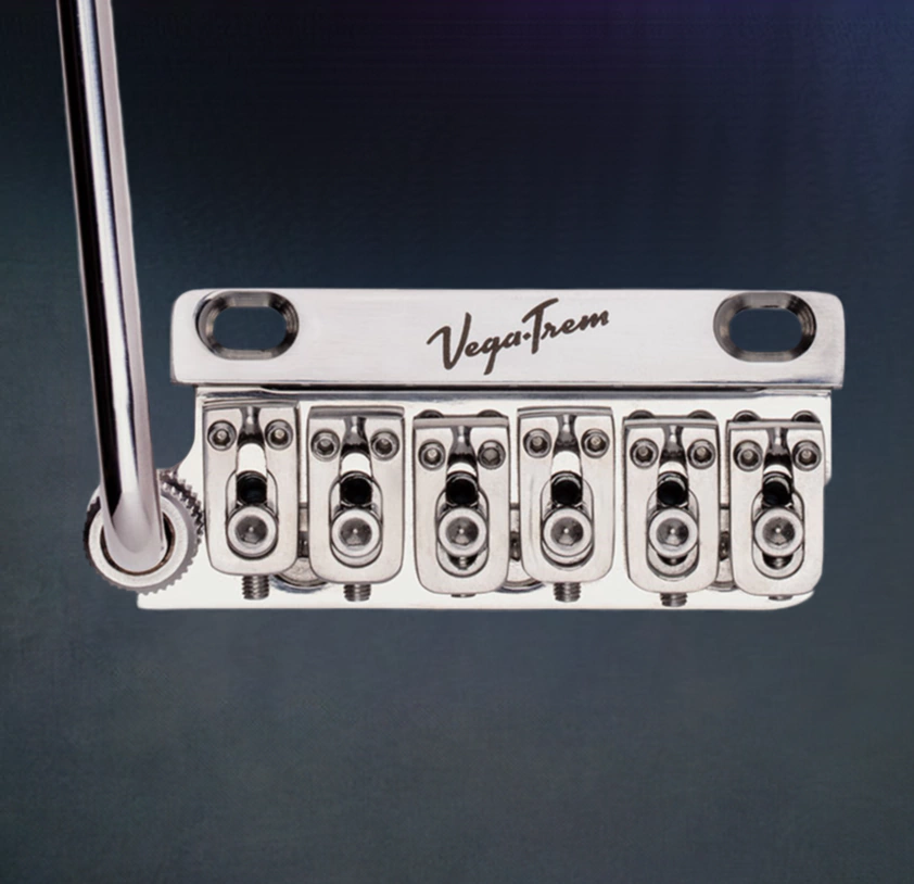 Puente Trémolo Para Guitarra Eléctrica Vegatrem Vt1 Ultra Trem 2 Pivotes Zurdo