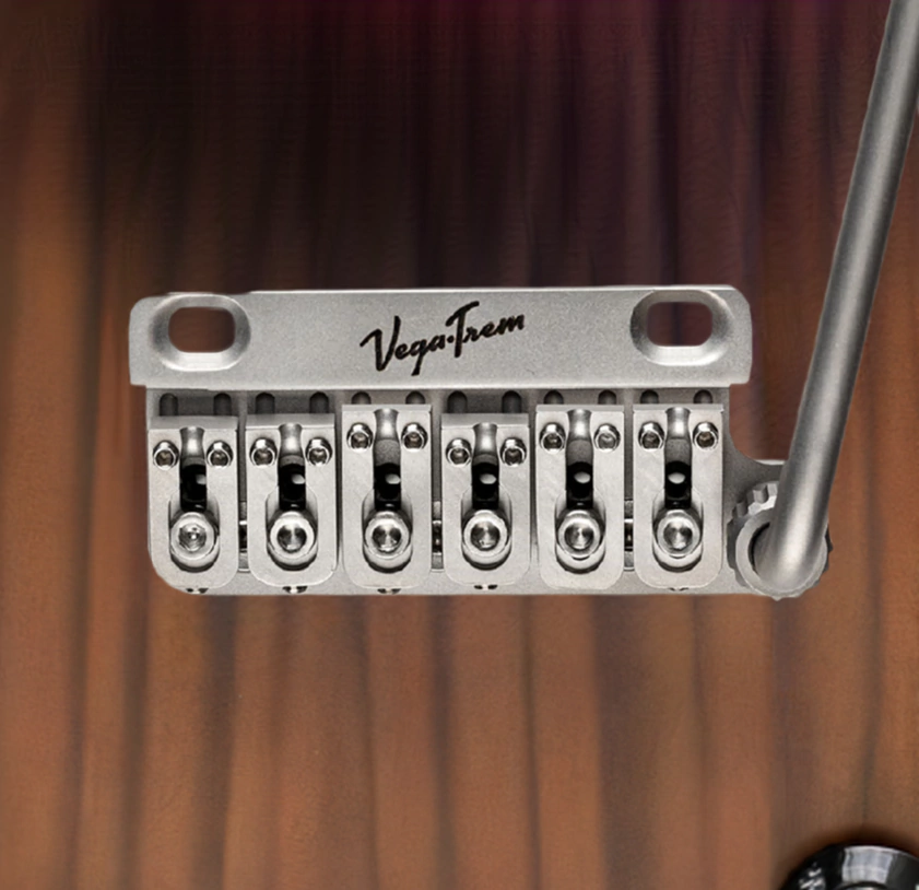 Puente Trémolo Para Guitarra Eléctrica Vegatrem Vt1 Ultra Trem 2 Pivotes (Satinado)