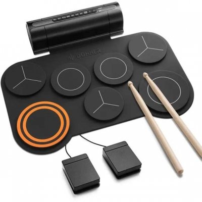 Octapad Donner Ded20 De Mesa 7Pads-2 Pedales-Parlantes 2.2W-Midi-Usbc-Funcion Grabacion Ec6702