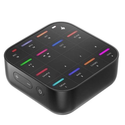 SINTETIZADOR PORTATIL DONNER MEDO-CONTROLADOR MIDI-LOOPER-SAMPLER-RECARGABLE USBC-BLUETOOTH