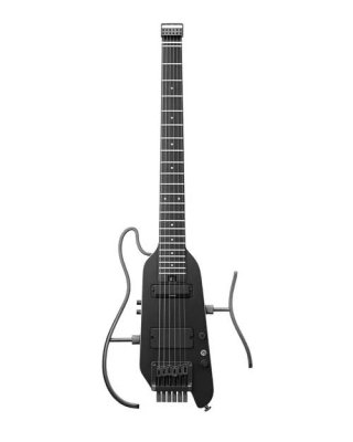 GUITARRA ELECTRICA DONNER HUSH-XPRO DE VIAJE CON EFECTOS-ACCESORIOS-COLOR NEGRO