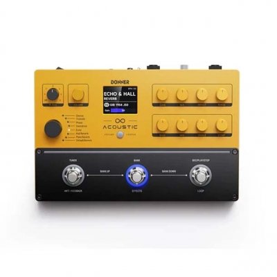 PEDALERA MULTIEFECTO DONNER PRE AMP Y LOOPER PARA GUITARRA ACUSTICA