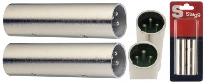 ADAPTADOR STAGG XLR MACHO XLR MACHO - BLISTER X 2 UNIDADES