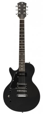 GUITARRA ELECTRICA STAGG LES PAUL PARA ZURDO P90-COLOR NEGRO