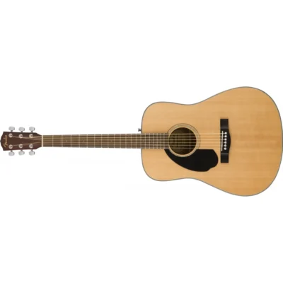 Guitarra Acústica Para Zurdos Dreadnought Cd60S Natural Fender 097-0115-021