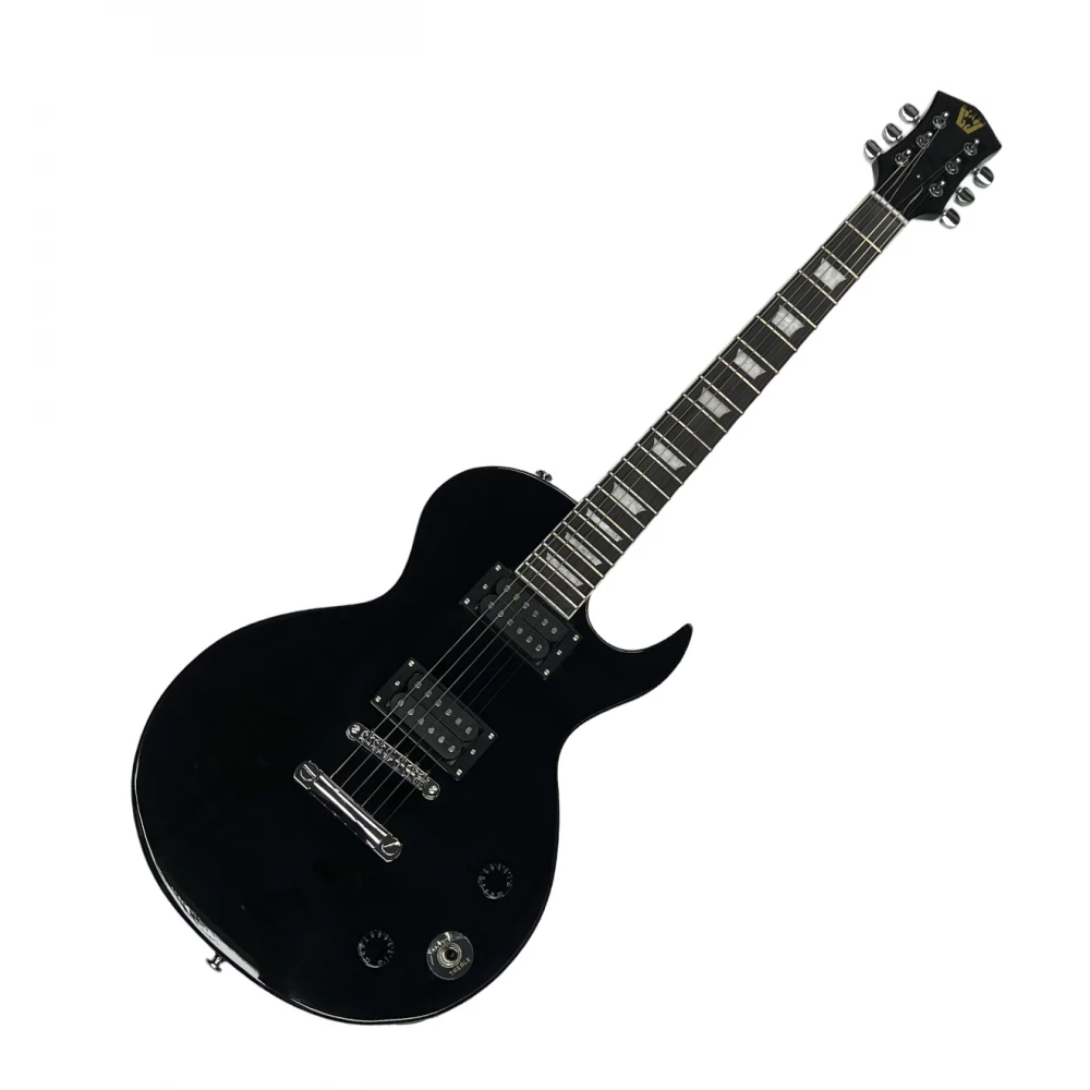 Guitarra Eléctrica Tipo Lp Color Negro Wotan Balder-Bk