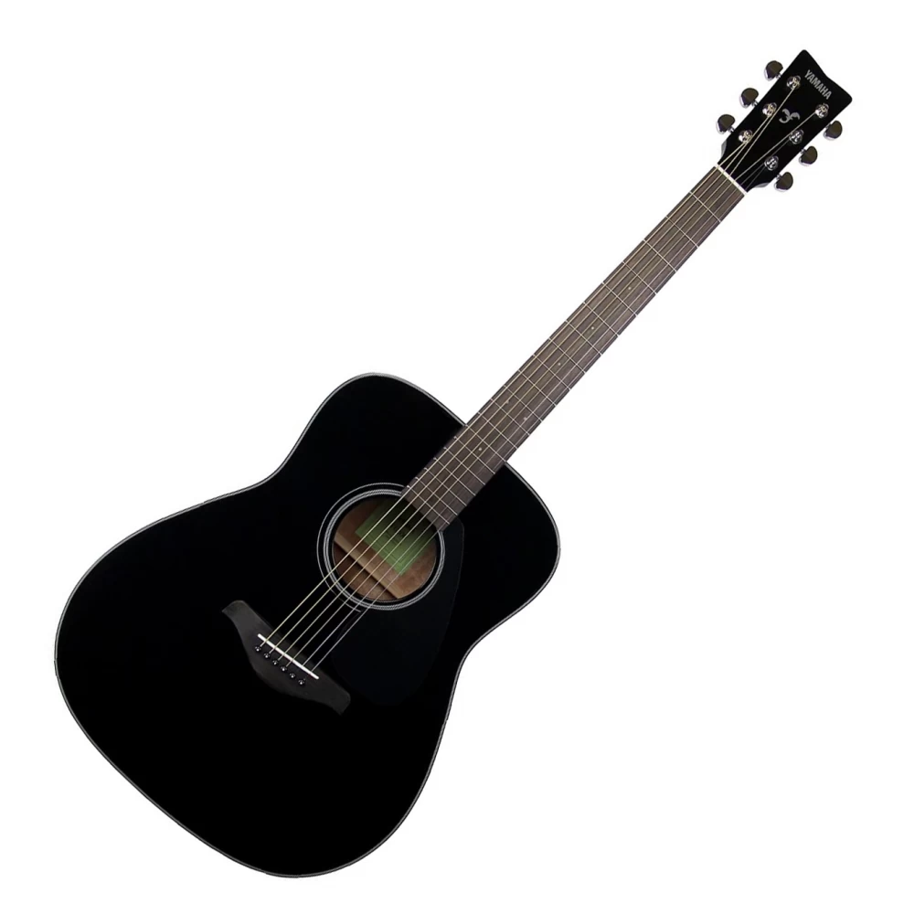 Guitarra Acústica Dreadnought Con Tapa De Abeto Color Negro Yamaha Fg800Bl
