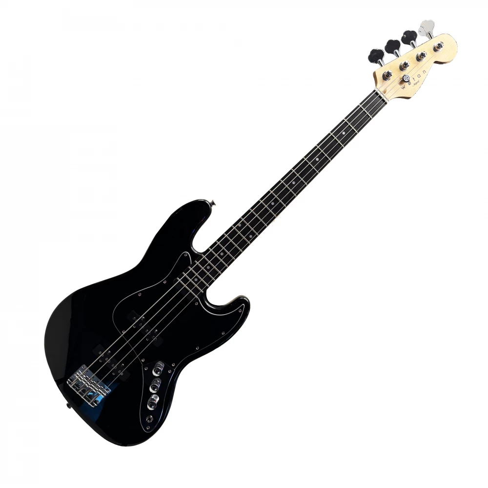 Bajo Eléctrico De 4 Cuerdas Color Negro Wotan Frigg-Bk