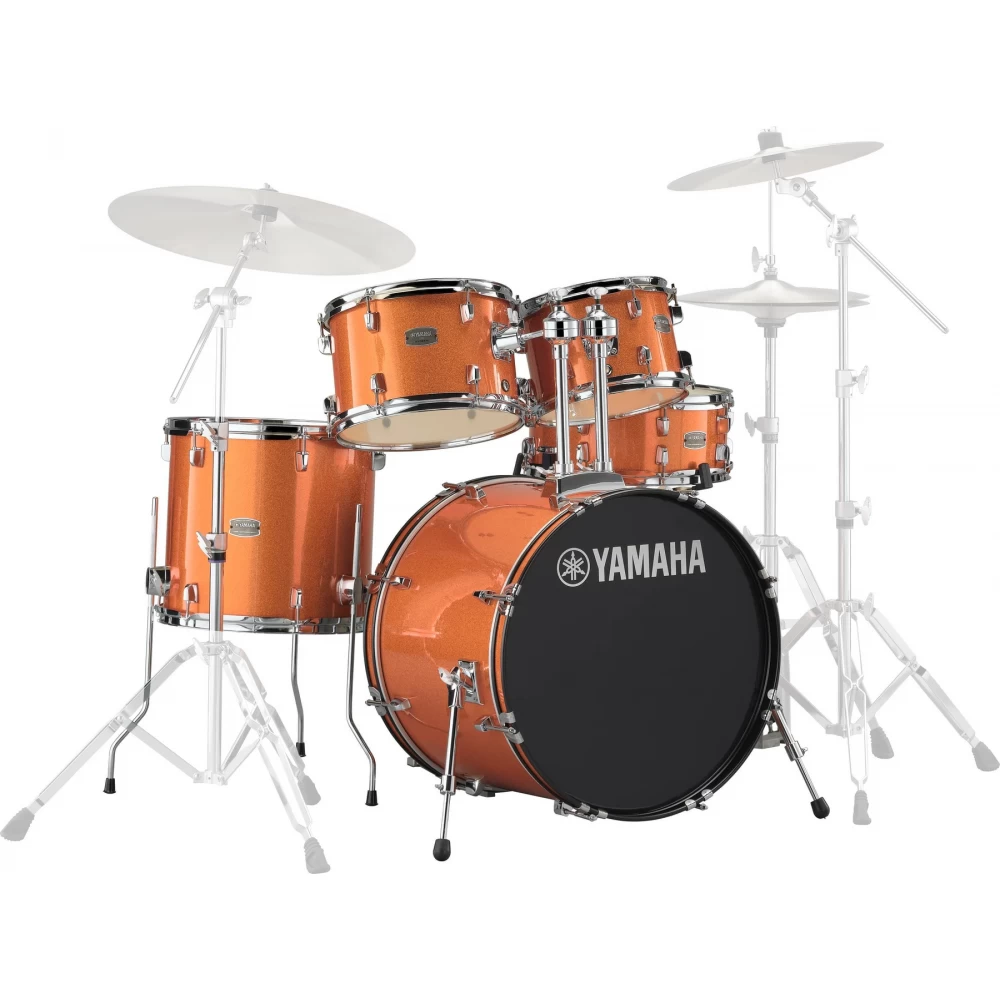 Batería Acústica De 5 Cuerpos Rydeen Orange Glitter Yamaha Rdp0F5Og
