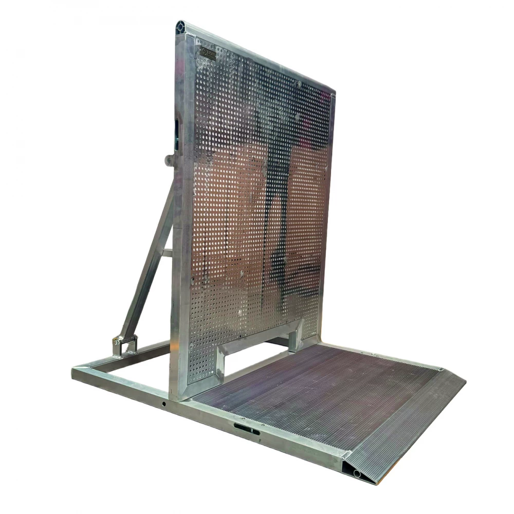 Valla Freestanding De Seguridad Para Eventos Con Espacio Pasacbles Lion Support Valla-Al-Cable