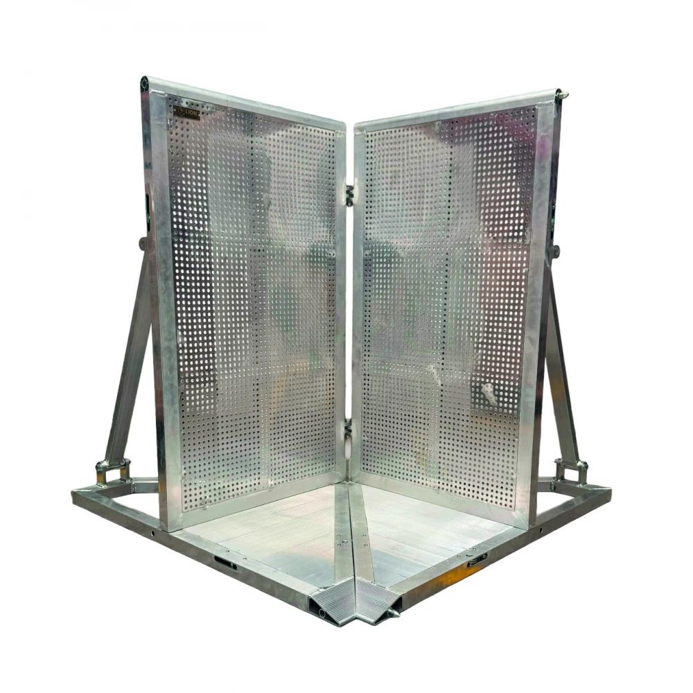 Valla Freestanding De Seguridad Para Eventos En Ángulo Para Esquinas Lion Support Valla-Al-Esq