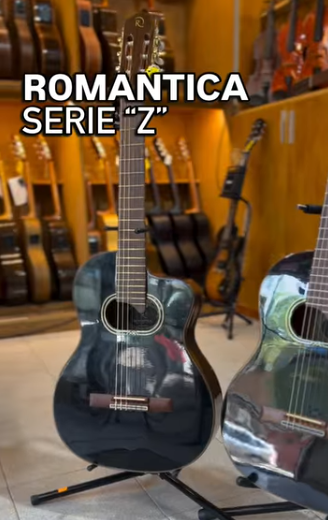 Guitarra Electrocriolla Romantica Profesional Z-3 Con Funda Natural Zurdos Fishman Isys