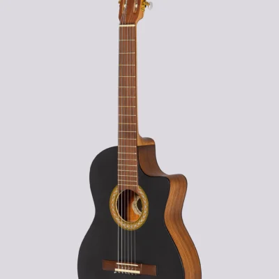 Guitarra Electrocriolla De Medio Concierto Romantica G-Pro Con Funda Fishman Isys