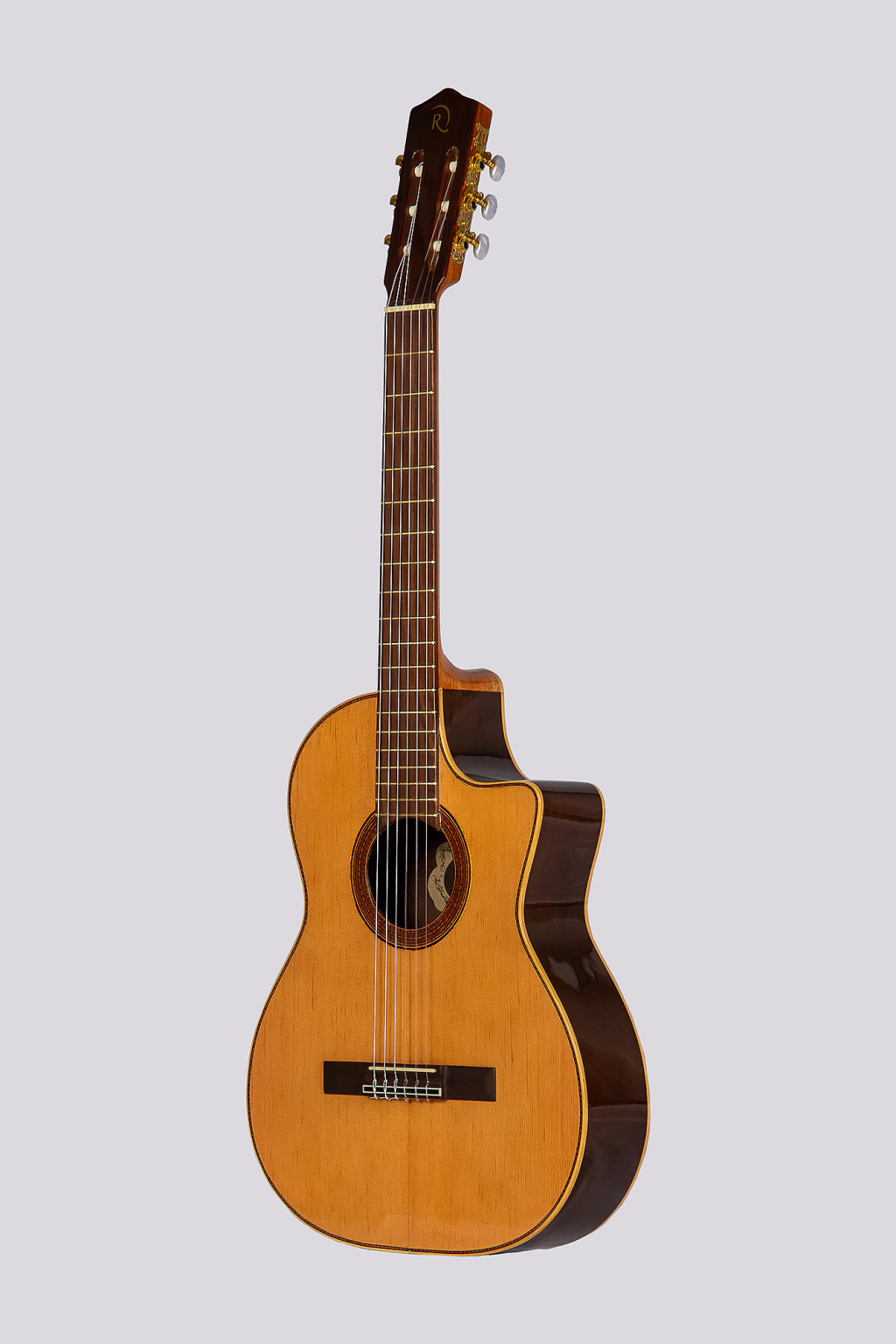 Guitarras Electrocriolla De Medio Concierto Romantica D-Pro Con Funda Media Caja Fishman Isys