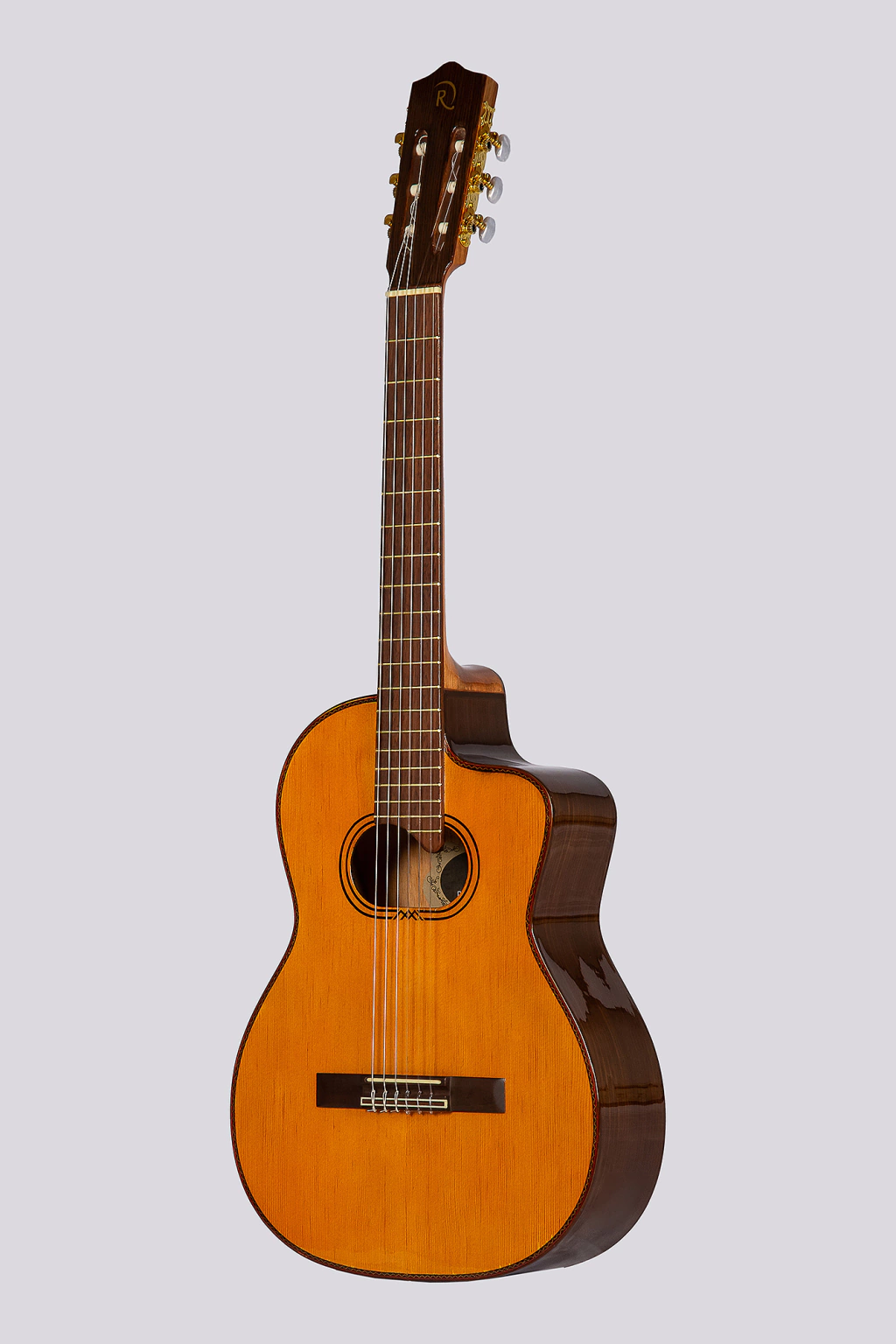 Guitarra Electrocriolla Romantica Profesional Z-3 Con Funda Negra Fishman Isys