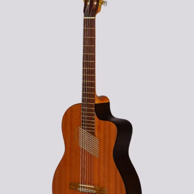 Guitarra Electrocriolla De Concierto Profesional Nw-100 Mantini Con Funda Natural Fishman Isys Romantica