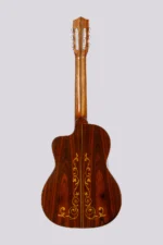 Guitarra Electrocriolla Profesional Con Corte Luthier Mantini Premium Cutaway Natural Fishman Isys Romantica - Imagen 2