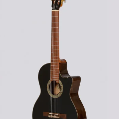 Guitarra Electrocriolla Romantica Profesional N-Luxe Con Funda Negra Fishman Prefix Plus T