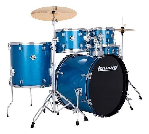 Ludwig Lc19519Dir-Bateria Accent 10+12+16+22+Red.14 Blue