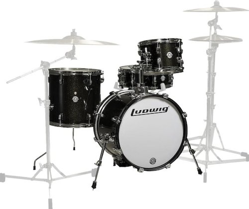 Ludwig Lc2791Dir-Bateria Breakbeat 10+13+16+Red.14 Black