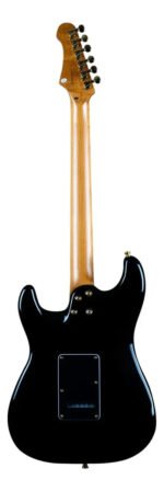 Guitarra Electrica Jet Guitars Js400 Black Maquinaria Dorada - Imagen 2