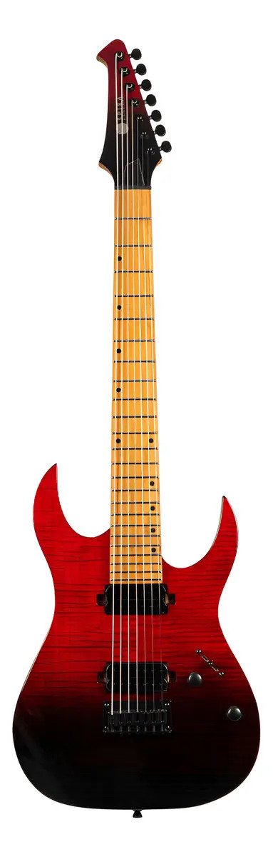 D_613756-MLA100857760588_122025-F.jpg Guitarra Electrica Spira S457 Trd Trans Red Gloss 7 Cuerdas - Imagen 1