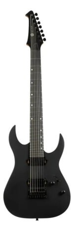 Guitarra Electrica Spira S407 Mbk Black Satin 7 Cuerdas