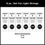 Set De 6 Limas Musicnomad Mn668 Para Guitarra Electrica - Imagen 2