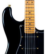 Guitarra Electrica Jet Guitars Js400 Black Maquinaria Dorada - Imagen 4