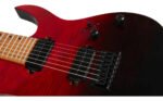 Guitarra Electrica Spira S457 Trd Trans Red Gloss 7 Cuerdas - Imagen 3