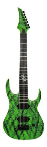 Guitarra Electrica Solar A2.7gn Canibalismo+ Green Neon Open