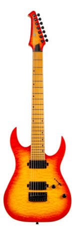 Guitarra Electrica Spira S507 Qfb Trans Fireburst Gloss 7 Cu